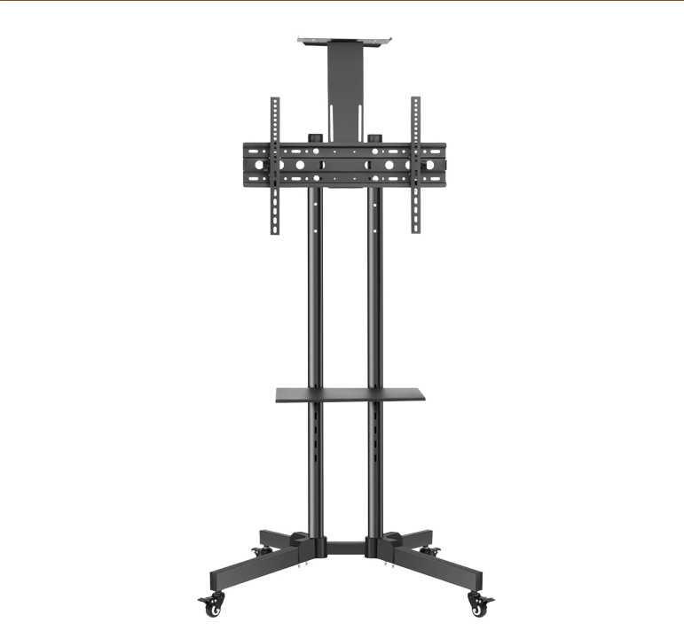 32-60 Inch TV Cart Height Adjustable 180cm Mobile LED LCD TV Mount Trolley Wheels Universal Bracket Floor TV Stand