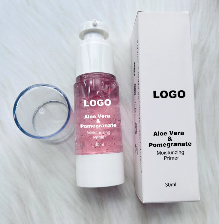 professional Vegan Fruit Face Primer Pomegranate + Aloe Vera Moisturizing OEM Makeup Base