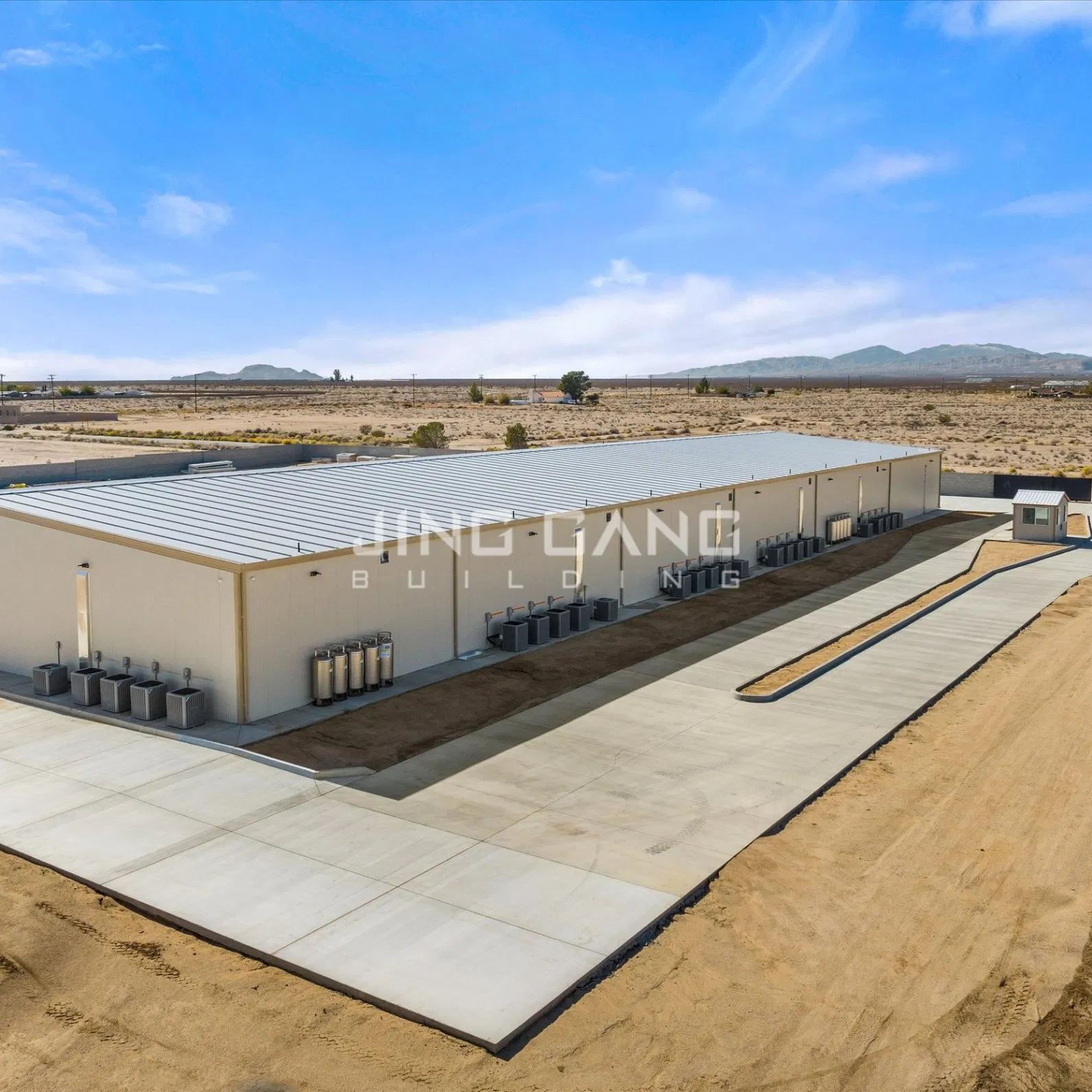 Industrial Wind-Resistant Steel Prefab Customized Q355b Structure Building for Warehouse Workshop Shed