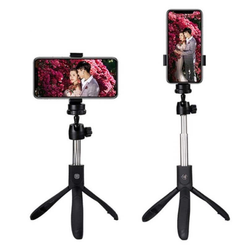 Wireless Selfie-Stick Tripod with Gimbal, Fill Light & Bluetooth Remote - Promotion Gifts