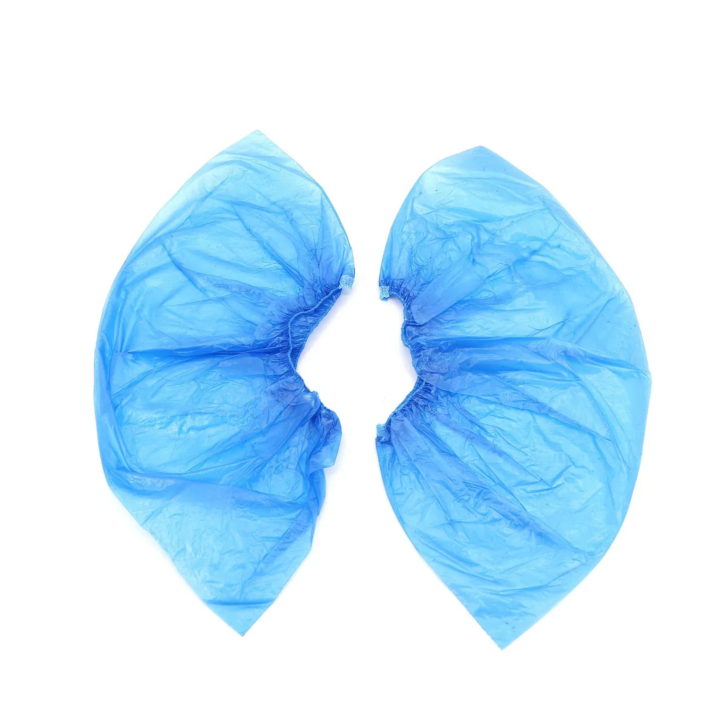 Medmount Surgical Disposable Waterproof Anti-Slip Anti-Static Protective Blue/White Nonwoven/PP/PE/CPE Shoe Cover for Hospital Use
