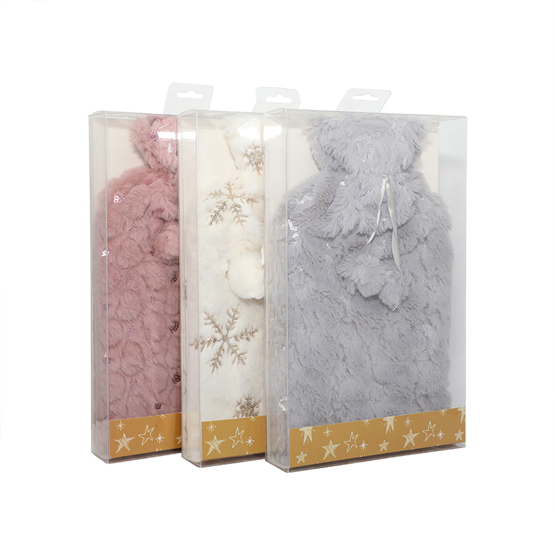 Premium Classic Hot Water Bag Natural Rubber Medical Hot Water Bottle with Animal Cover