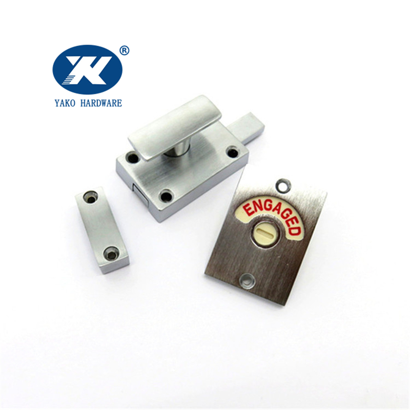 Toilet Occupied Deadbolt Vacant/Engaged Latch Bolts Door Lock Indicator