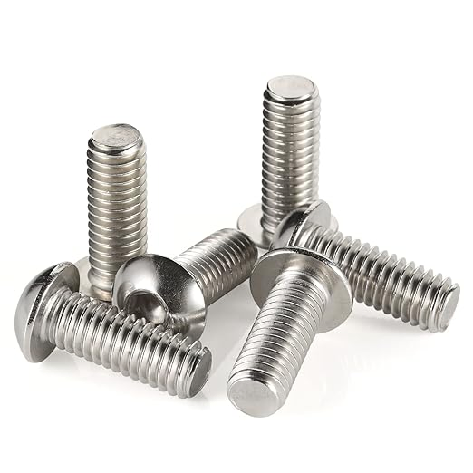 ISO7380 Titanium Ti-Metal M5X8 10 12 15mm Bolt Button Head Allen Key Screws Pack of 10PC Made in China