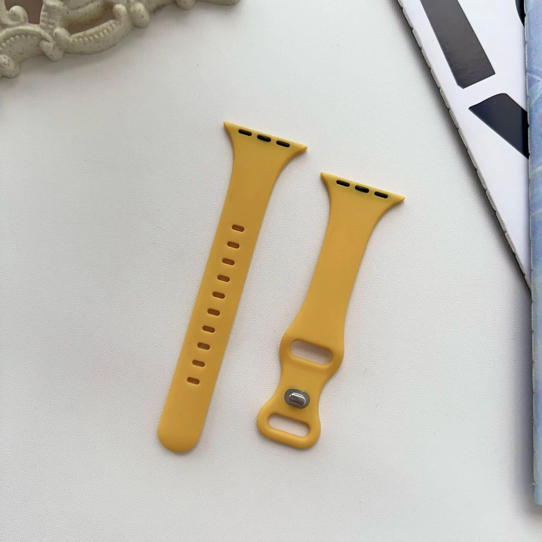 Soft Silicone Waterproof Replacement Wristband Sport Strap Band for Apple Watch Series 10 9 41mm 42mm 46mm 45mm