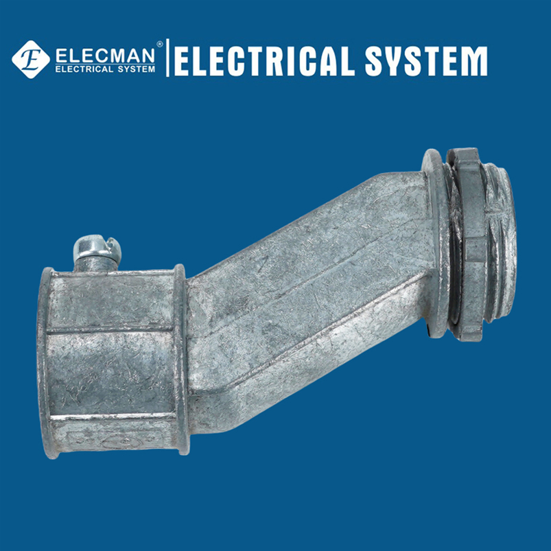 UL Approved Corrosion-Resistant EMT Flexible and Rigid Industrial Grade Compression EMT Offset Connector