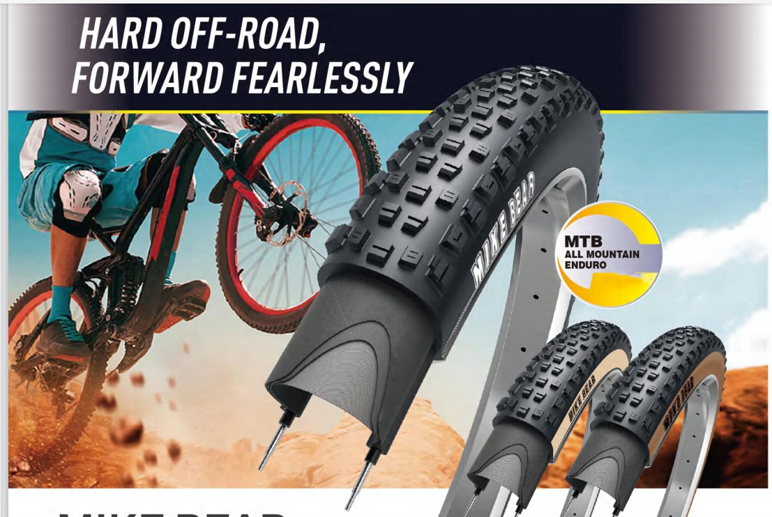 Шина для горного велосипеда DURUGO, антипрокол, 26x2.25, 29x2.25