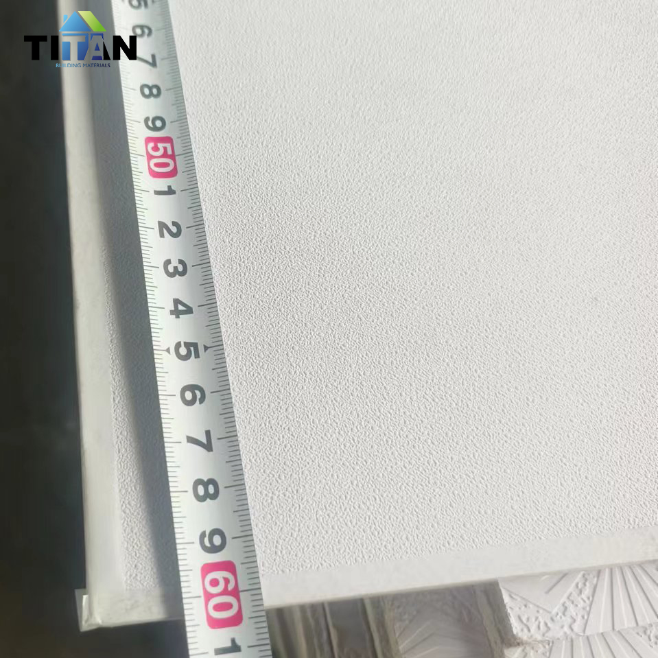 Laminated ceiling Model 975 Azulejos Baldosas PVC Techo Cielo Razo Gypsum Tiles Ceiling