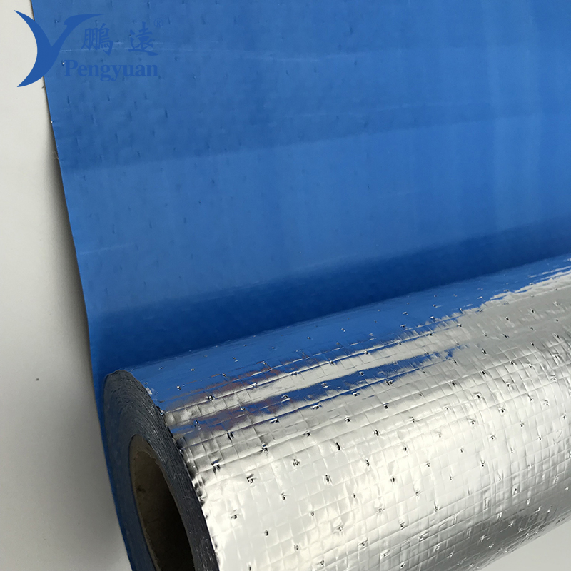 Roof Sarking New Building Insulation Fireproof Material Aluminium Foil Woven Fabric for Construction Material