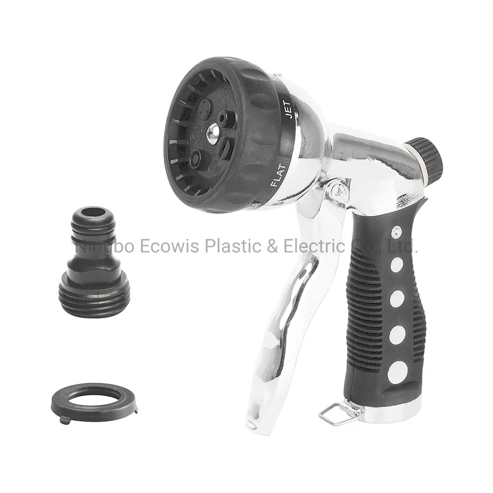 Water Hose Connect 7 Pattern Garden Pistol Spray Nozzle