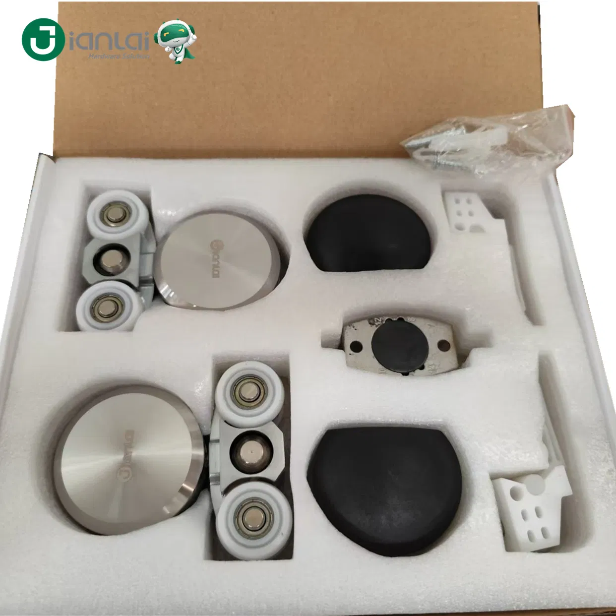 Toughened Glass Door Hanging Wheel Sliding Hardware Stainless Steel Roller