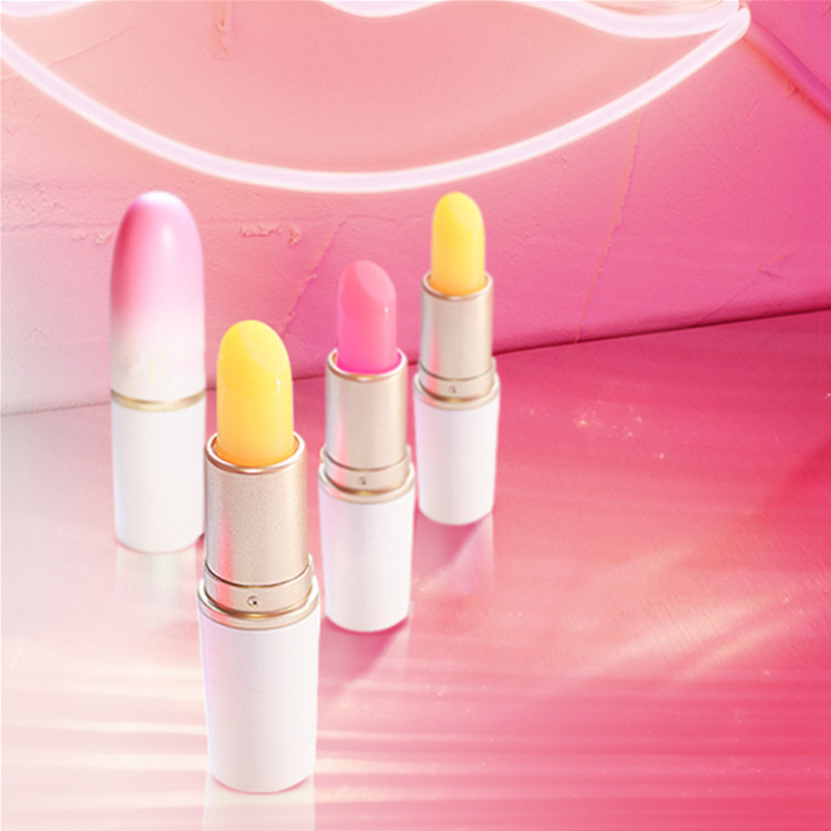Wholesale Private Label Natural Organic Vegan Pink and Yellow Lip Balm