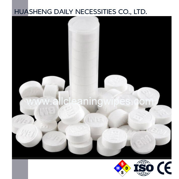 Biodegradable Tablet Napkin / Mini Coin Tissue 8/10 PCS in One Tube
