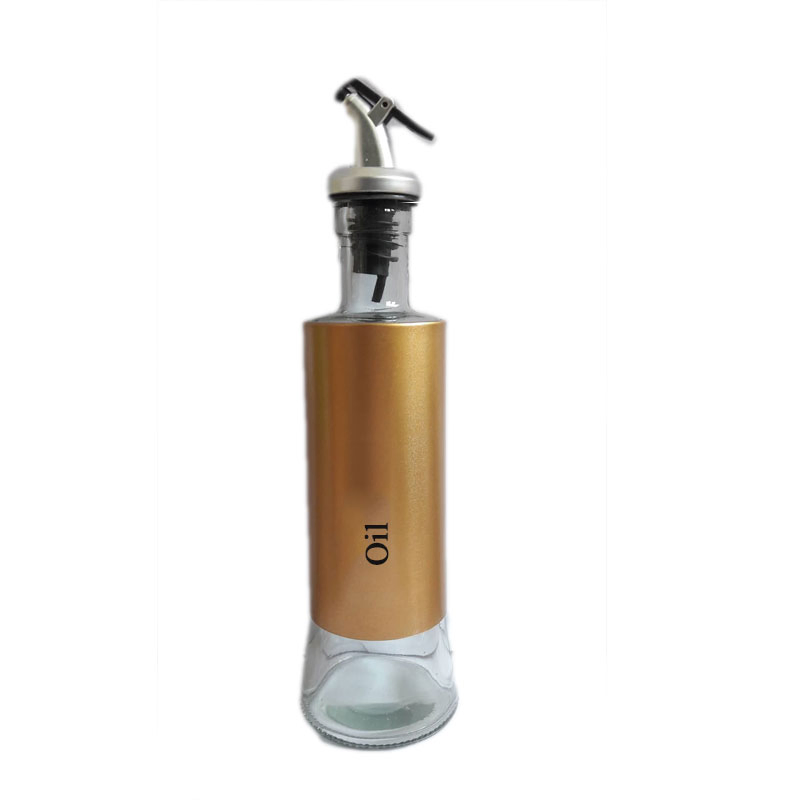 Wholesale Glass Cooking Oil Bottle with Spout, Classic Vinegar Bottle and Sauce Bottle