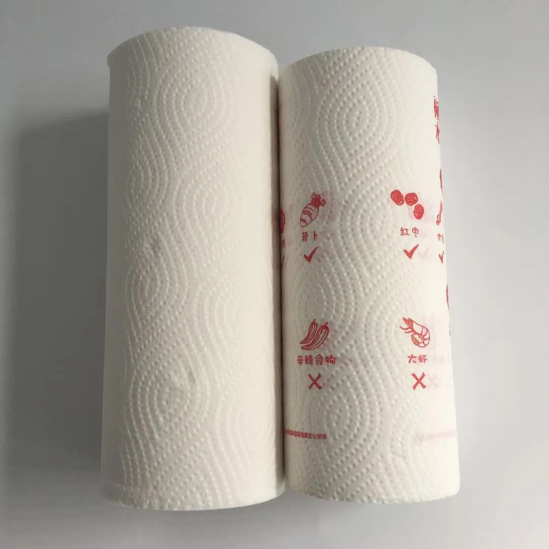 Ulive Good Absorbent 90s White 2ply Embossed Disposable Kitchen Paper Towel