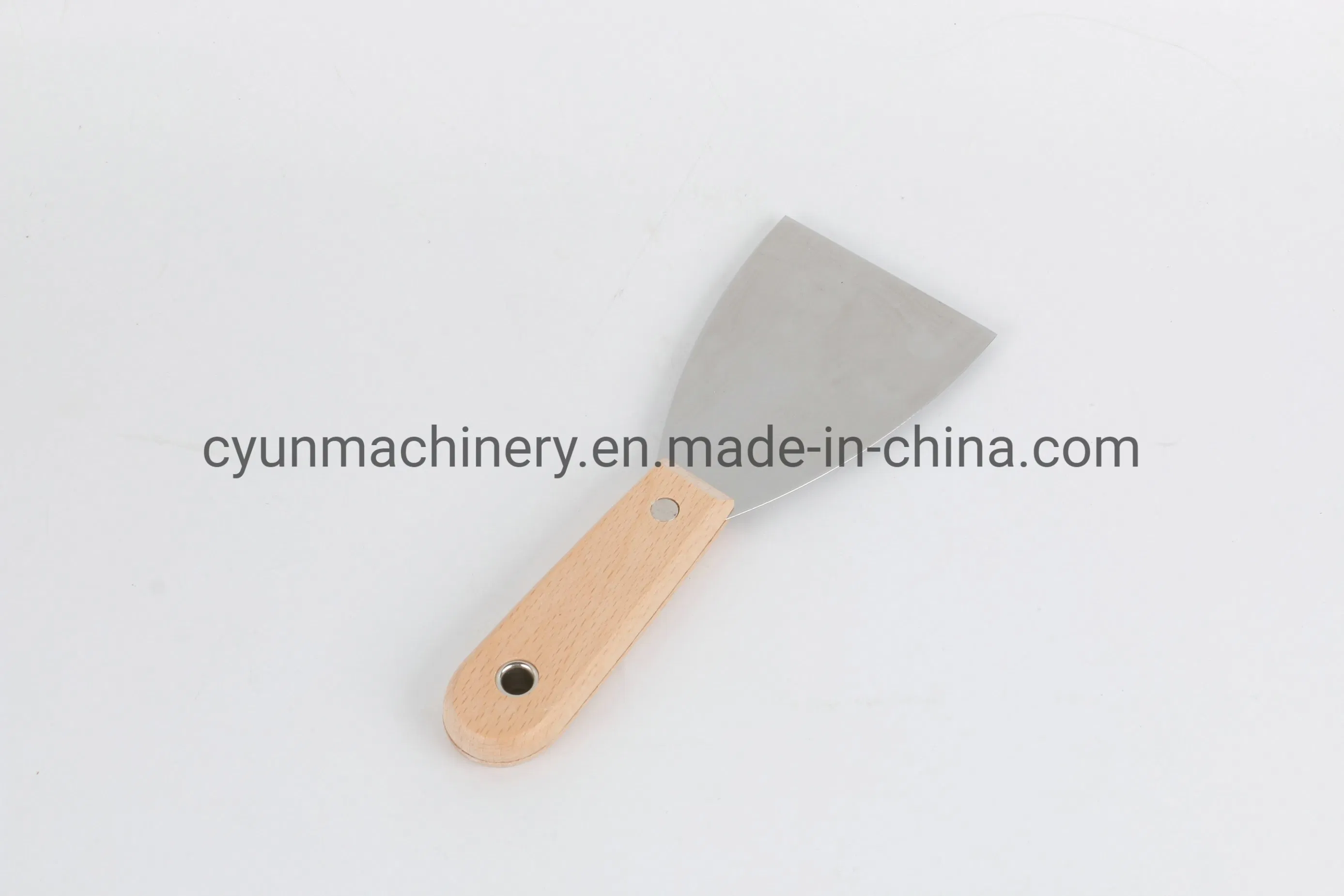Scraper Clipped Wooden Handle Carbon Steel Mirror Polished Blade Building Putty Knife