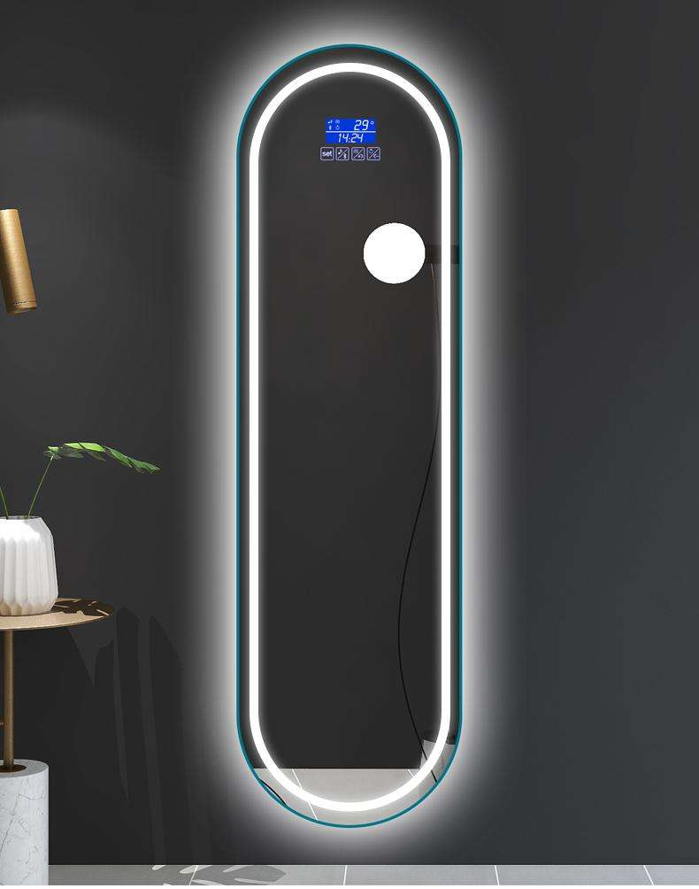 Smart Frameless Full-Length Mirror Wall-Hanging Full-Length Mirror with Light Decorative Mirror.