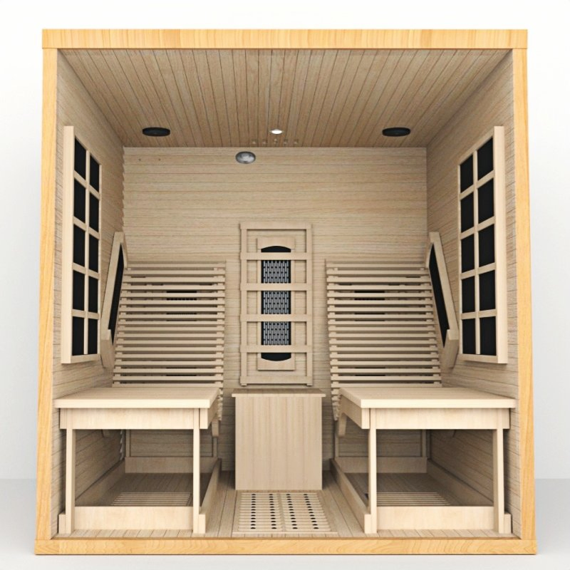 Уличная сауна-бочка с инфракрасным обогревом