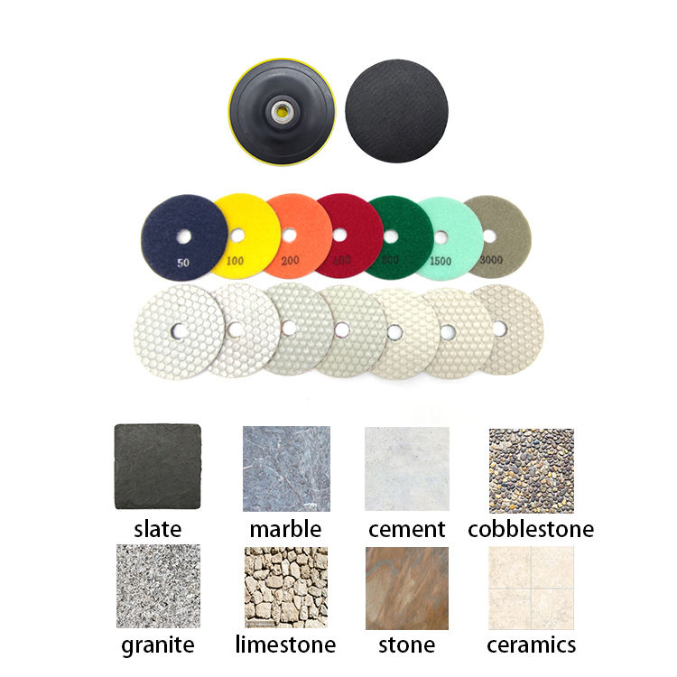 Marble Floor Cleaning Pad Wet Dry Diamond Polishing Pad for Floor Buffing