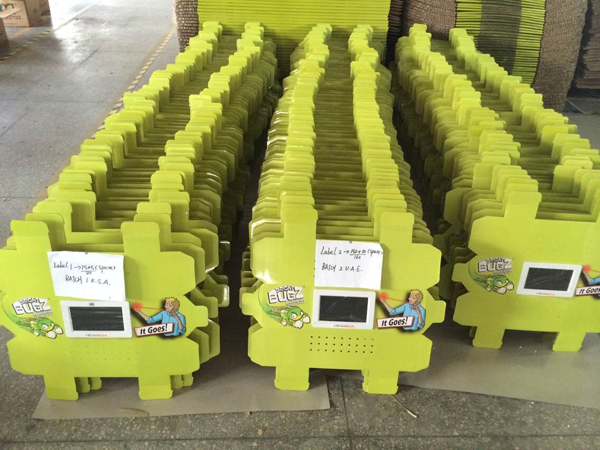 7 Inch LCD Open Frame Cardboard Fsdu Display Screen Monitor with Battery