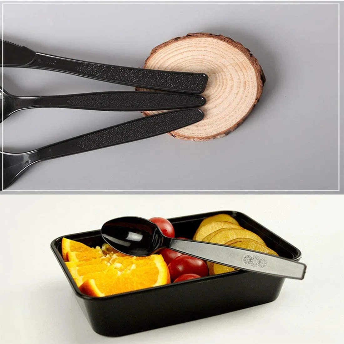 Disposable Heavy Duty Set Utensils Bulk Soup Plastic Forks Cups Spoons Tableware Cutlery