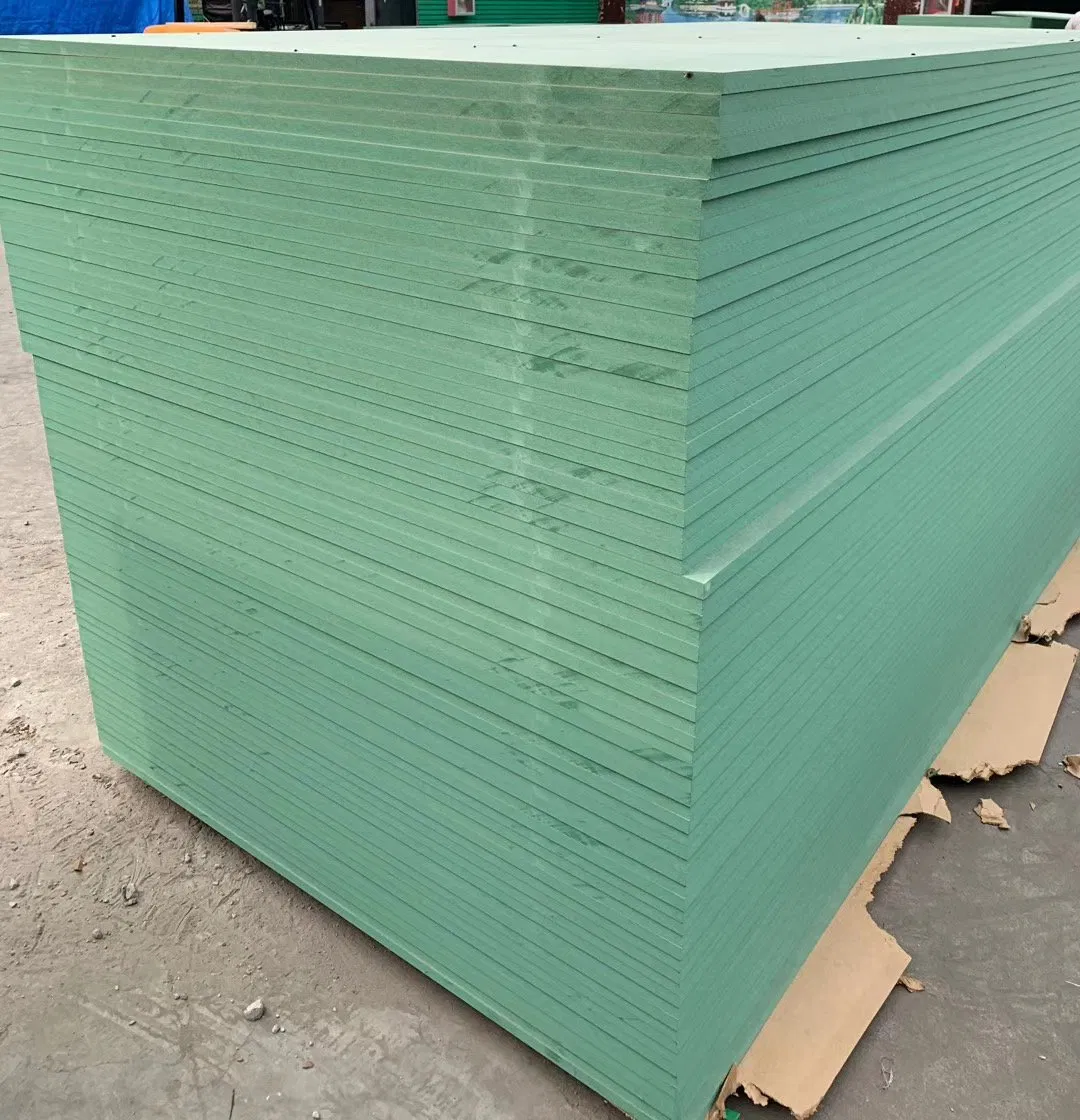 E1 Green Waterproof MDF Board/Melamine Hmr MDF/Moisture-Proof MDF/Waterproof HDF/ Melamine Waterproof MDF Board for Cabinet