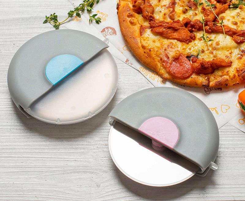 Нож для пиццы из нержавеющей стали с чехлом