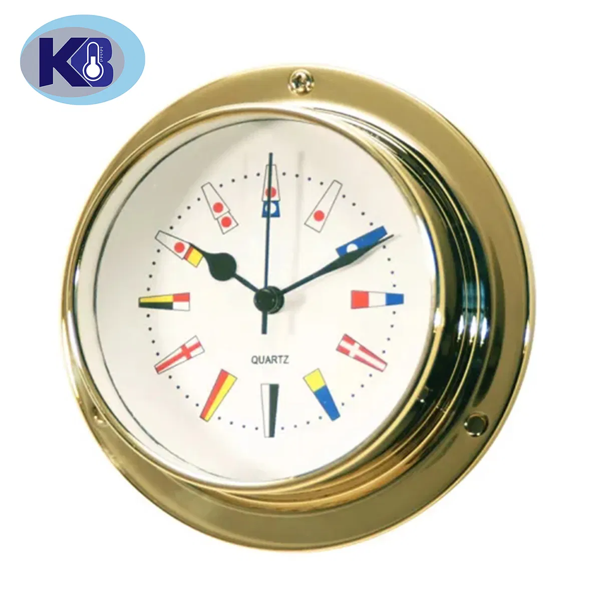 Gl198 Marine Clock Brass Case Dial 180mm