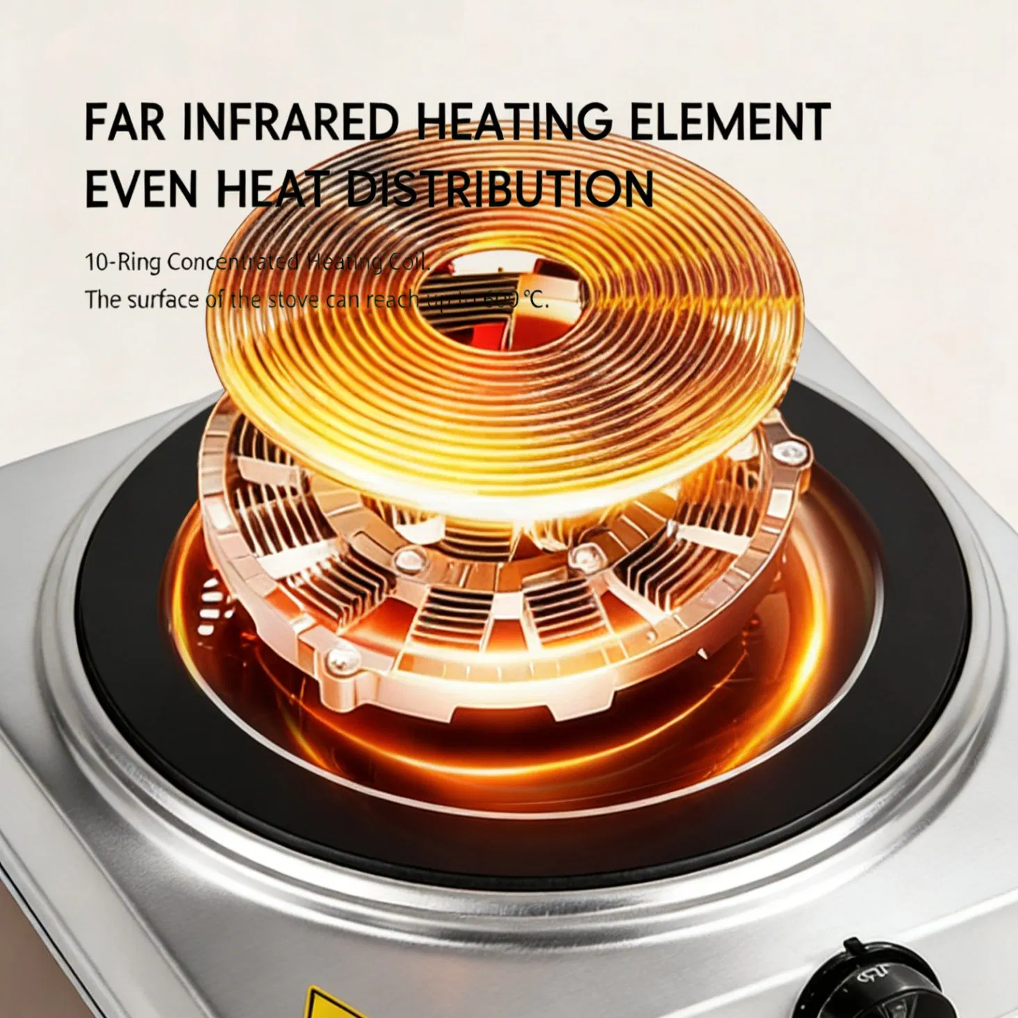 Single One Burner Small Electric Ceramic Infrared Hot Plate Cooktop Hob