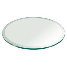 5 X 12 Inch Rectangular Mirror Plate, 3mm Thick with Beveled Edge, 3 PCS