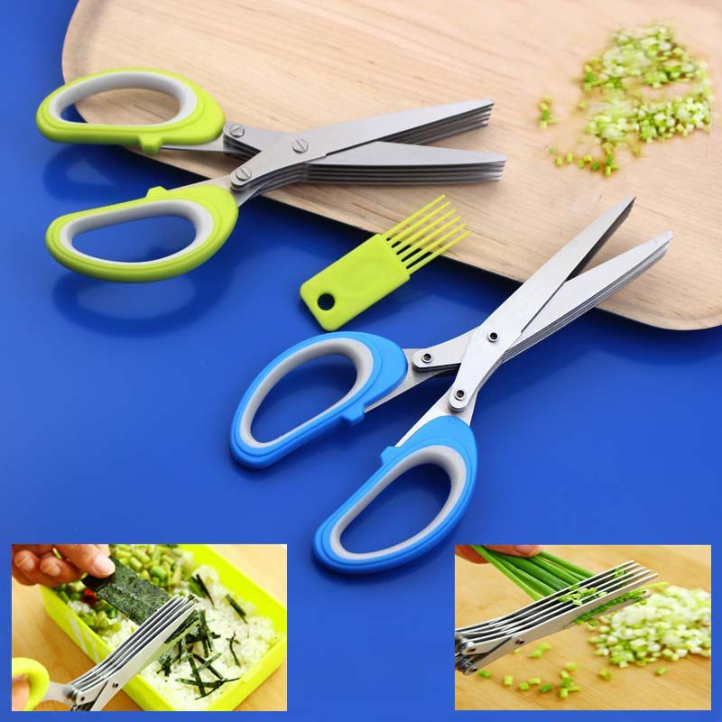 Hot Selling Kitchen Stainless Steel Five Blade Shredding Scissor/Chicken Scissor/Office Scissor