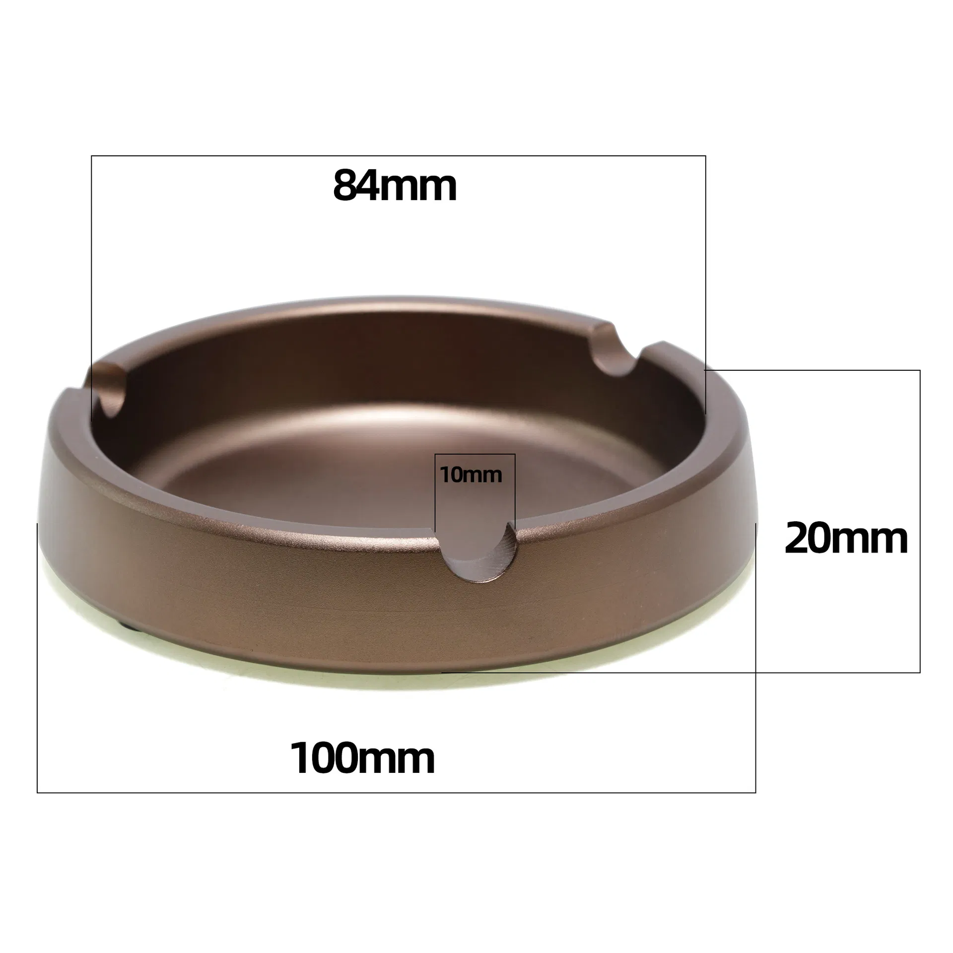 Custom Logo Aluminum Ashtray Round Cigarette Smoking Ashtray for Home Use