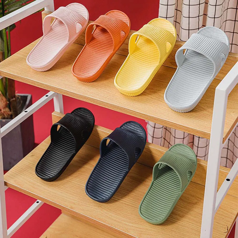 Custom Logo Various Color Half Pack Convenient Slippers in Black/White/Pink/Blue/Yellow/Green/Orange Made of EVA Material for Women/Man/Kid in The Hotel/SPA