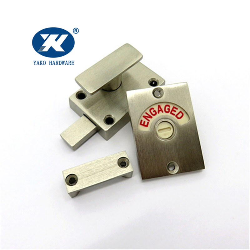 Toilet Occupied Deadbolt Vacant/Engaged Latch Bolts Door Lock Indicator