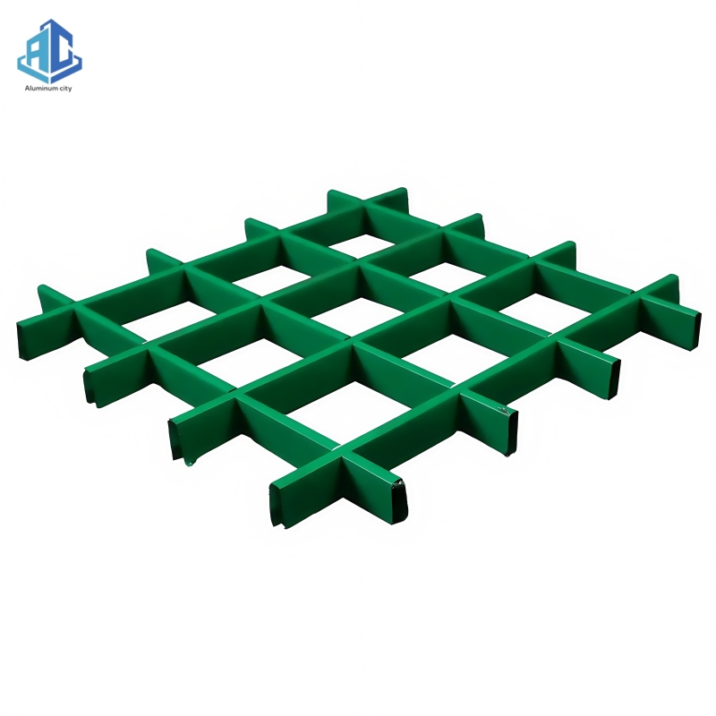 Luxury Design Matte Textured Colorfast Stain Resistant Aluminum Cell Ceiling