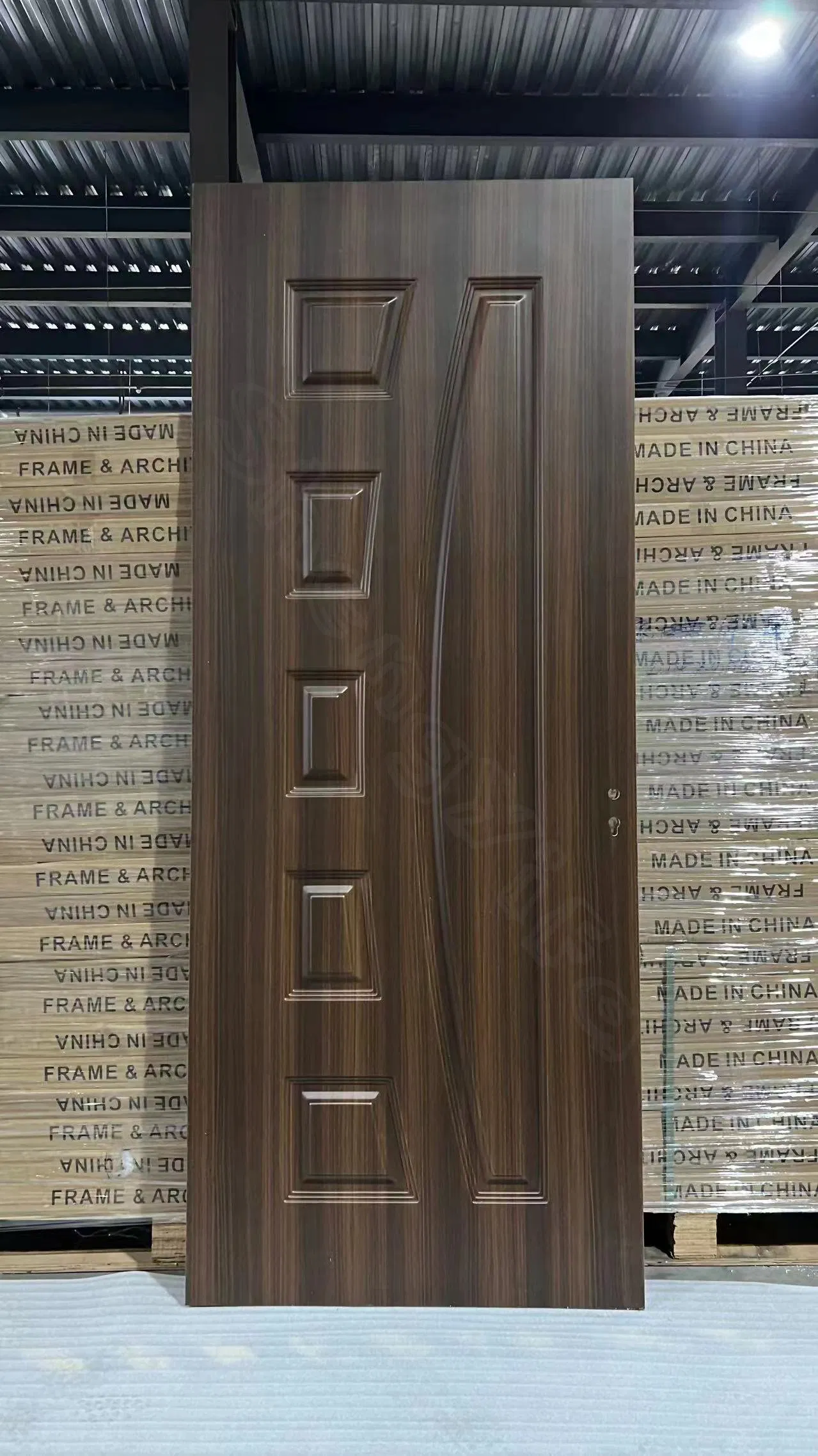 WPC Sliding Swing Paint-Free Waterproof PVC Polymer Interior Composite Door