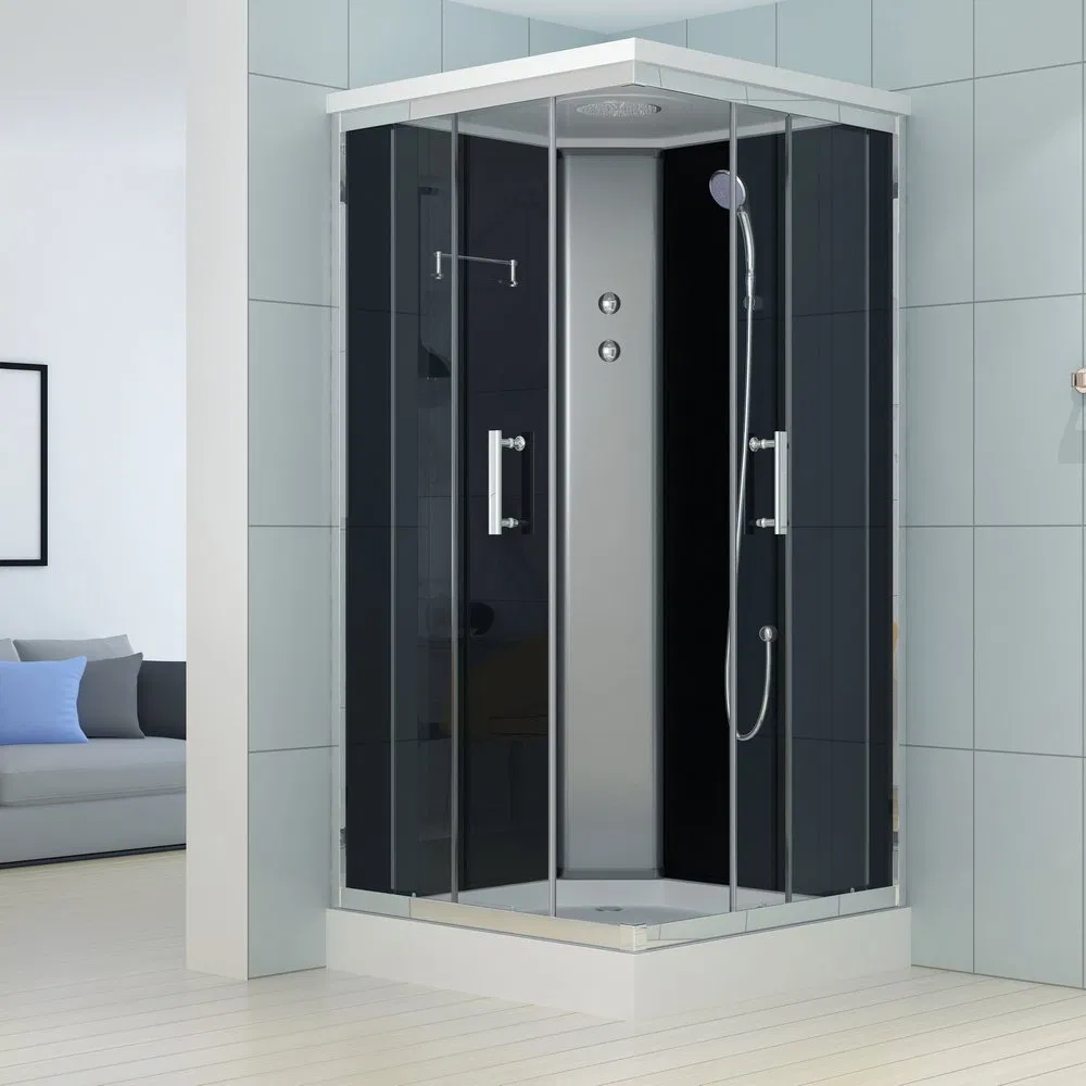 Hangzhou Chromed Aluminium Framed European Complete Shower Cabin 900X900