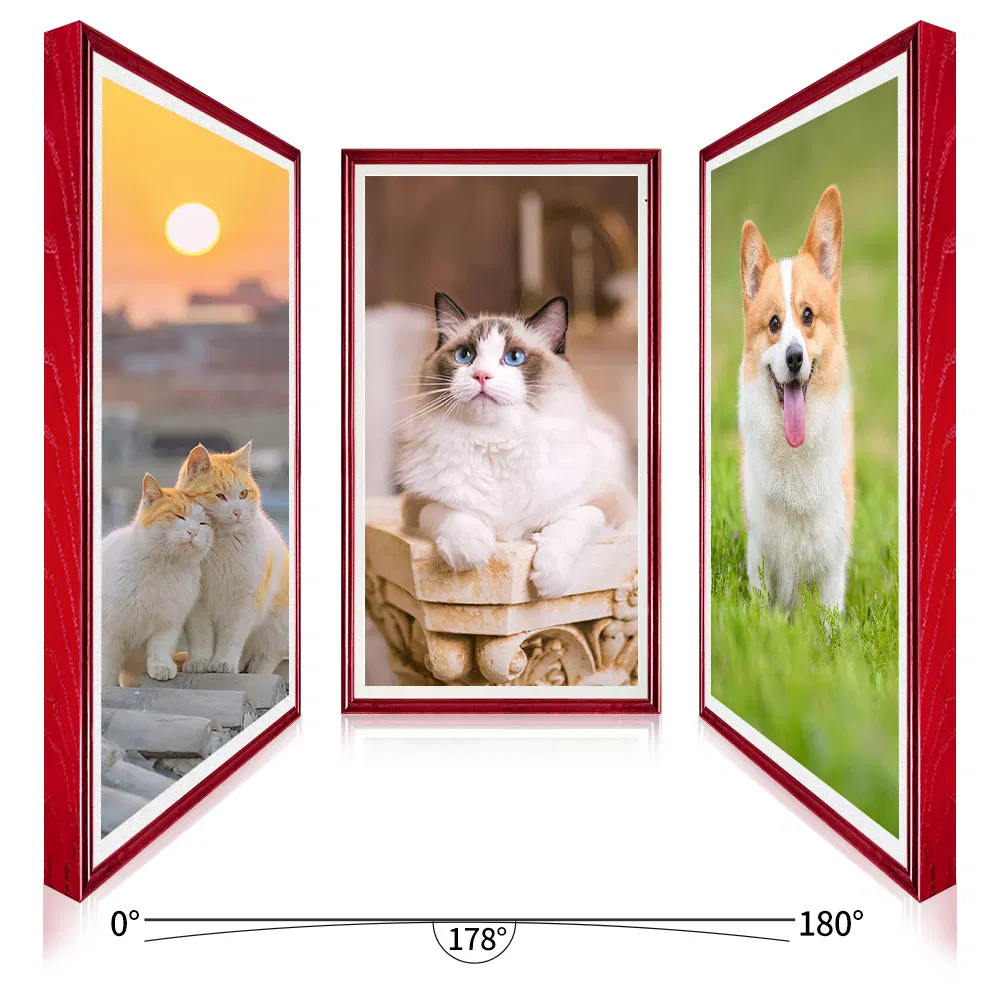 43 Inch Digital Photo Frame with Wooden Frame Video Player