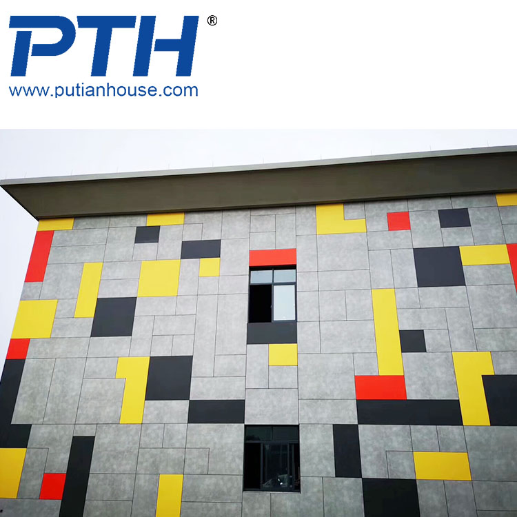 Luxury Prefabricated House of Steel Structure Apartment/Office/Factory with Fiber Cement Wall Cladding