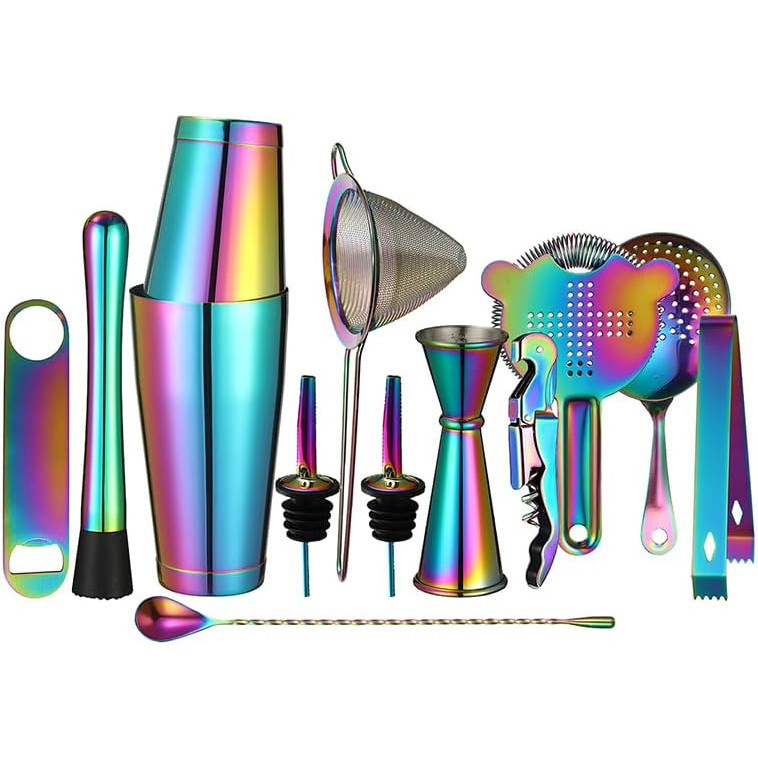 Dishwasher Safe Premium Food-Grade Durable Leak-Proof Bartender Kit Cocktail Shaker Set for Dew of Ben Nevis Dimple