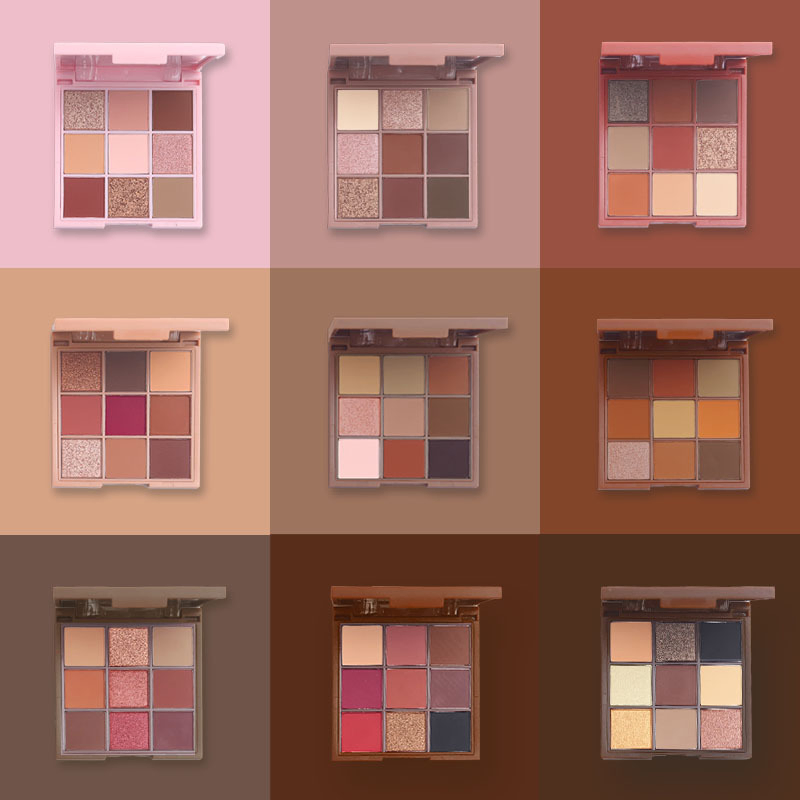 DIY Colors Makeup Eyeshadow Palette Long Lasting Guilter Private Label Logo Eyesahdow
