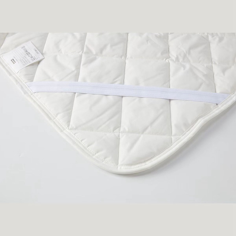 Elastic Strap White Custom Soft Breathable Single Bed Sheets Cover Home Hotel Cozy Fitted Sheet