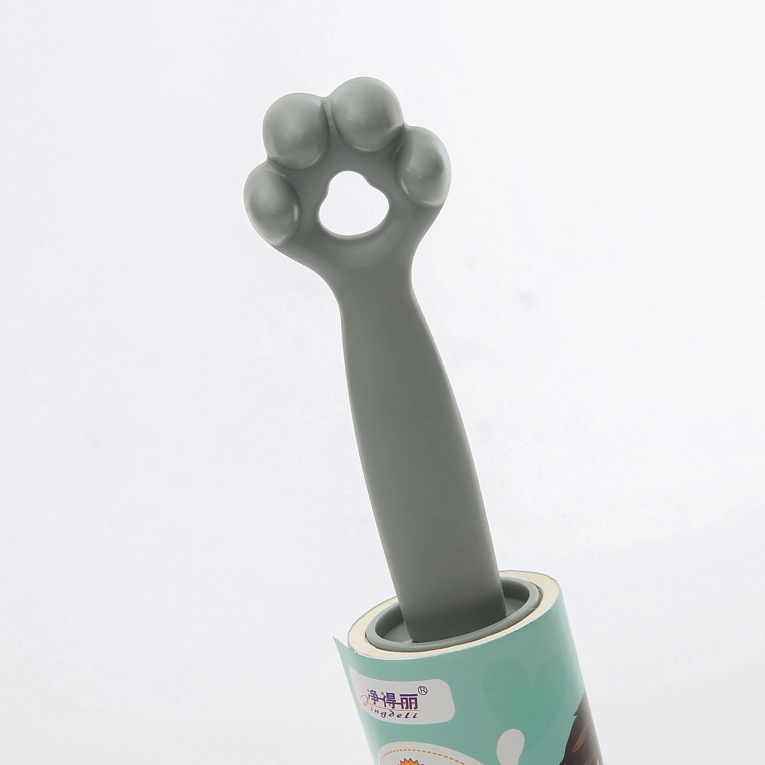 Custom Cute Paw Handle Wide 10cm 30 60 90 100 Sheets Tear Sticky Paper Tape Extra Adhesive Lint Roller for Pet Hair Clothes Dust Bed Cleaning