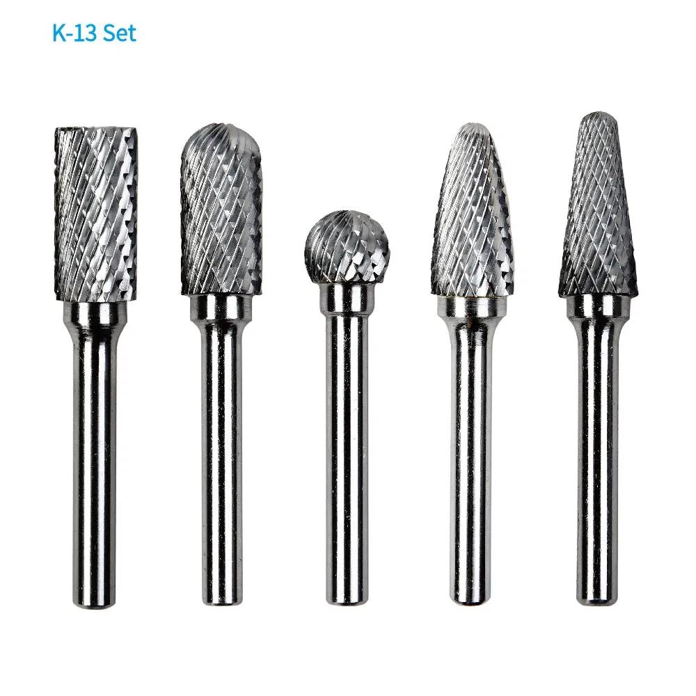 5PCS/Box Packed Industrial Tungsten Carbide Burr Set K-13