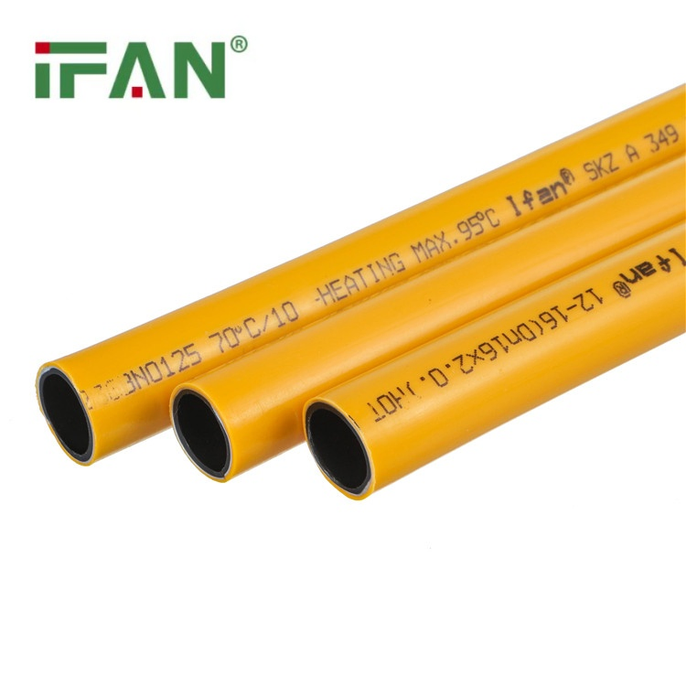Желтая газовая труба PEX-AL-PEX от Ifan