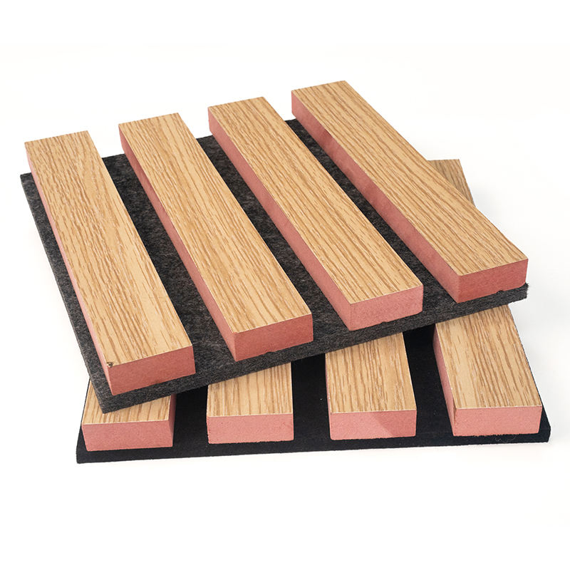 Environment-Friendly Decorative Wood Fiber Acoustic Panel 2400*600mm Popular Sizes for Home Decoration