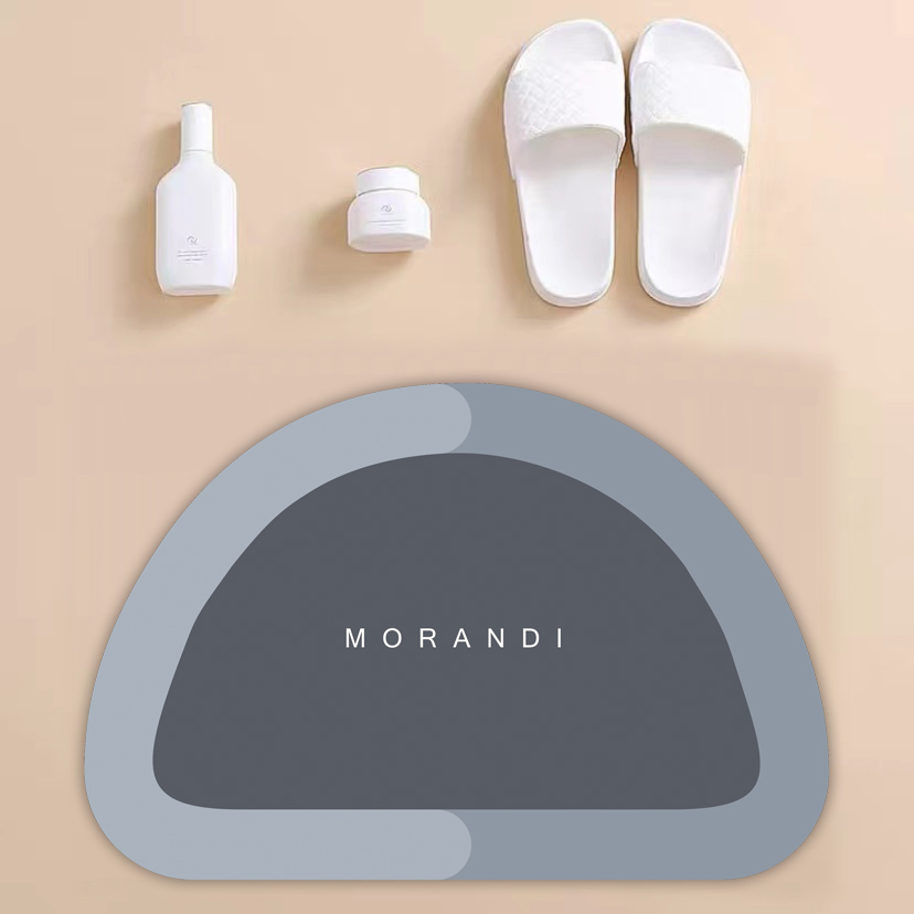 New Printed Custom Easy to Clean Mat Non-Slip Large Modern Carpets for Family Kitchen and Bathroom Carpet Well Selling Hemicycle Carpet Diatom Earth