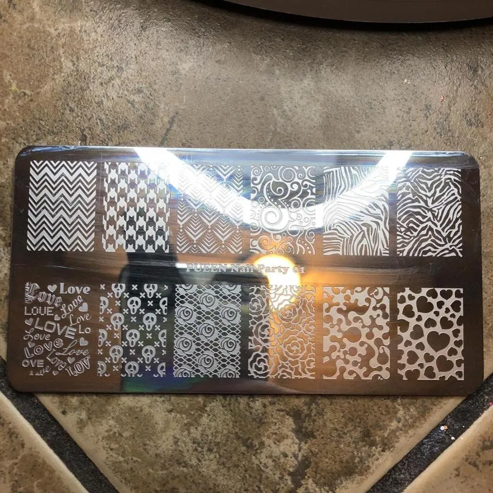 Customized 3D Nail Art DIY Decoration Stamping Plate