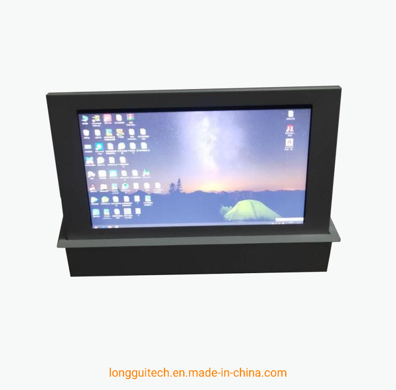 Versatile Manual Desktop Pop-up LCD Display Mounting Bracket