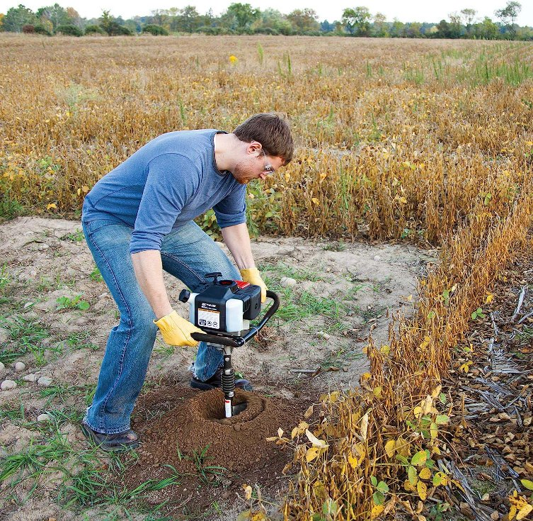 71cc/80cc High Quality Durable Drilling Machine Gasoline Post Hole Digger Earth Auger